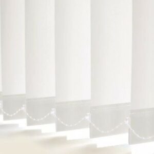 SOMERTON PLAIN CREAM MADE TO MEASURE VERTICAL BLIND REPLACEMENT SLATS 89mm WIDE 